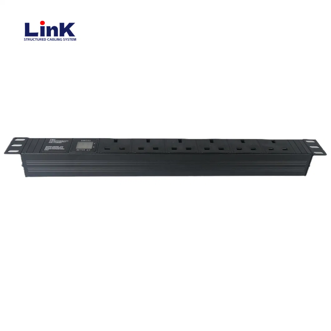 1u Rackmount Server Surge-Protected Lightning-Protected Smart Intelligent PDU with 1.5meter Plug